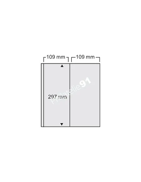 Feuilles Compact A4 - 2 bandes verticales,Matériel philatélique