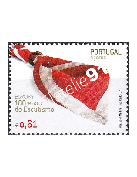 Timbre des Açores n° 521, EUROPA 2007, collection timbre Europa