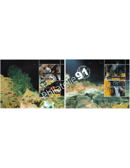 Acores, n° 509 à 512, en 2 Feuilles, collection timbres Europe