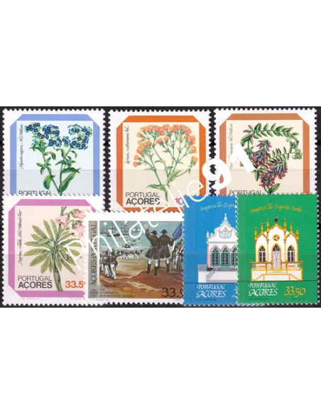 AÇORES, année complète 1982, Collection timbre Europe