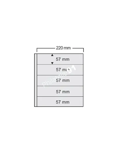 Feuilles Compact A4 - 5 bandes, matériel philatélique