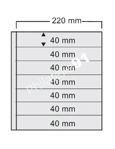 Feuilles Compact A4 - 7 bandes, matériel philatélie