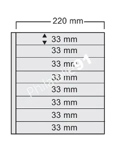 SAFE, Feuilles Compact A4 - 8 bandes, matériel philatélique