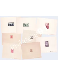 Maroc, 8 Épreuves de luxe, collection timbres Colonies Françaises