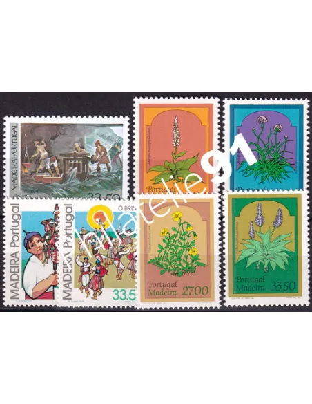 MADERE, année complète 1982, Collection timbre Europe