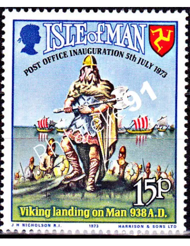ILE DE MAN - n°    1 ** - Inauguration de l'indépendance postale