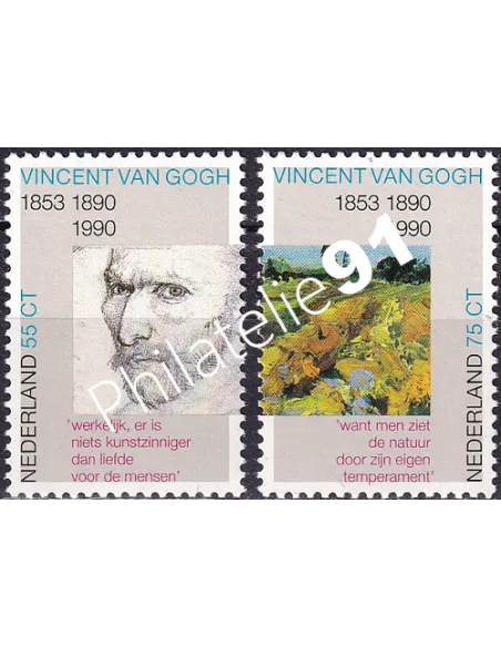 PAYS-BAS, n° 1347 à 1348, collection timbres Europe