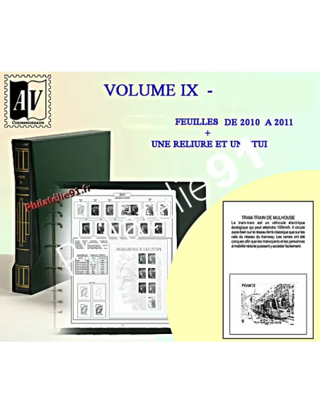 AV - France - Volume  9 - de 2010 à 2012 - Jeu Luxe + Reliure + étui