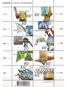 PAYS-BAS, Feuille de timbres n° F1777, collection timbres Europe