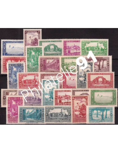 Algérie, n° 101 à 126 charnière, Timbres colonies Francaises