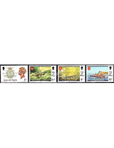 ILE DE MAN - n°   25 à 28 ** - 150ème anniversaire de la société Royale de Sauvetage en mer