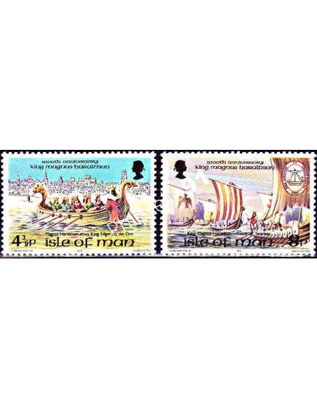 ILE DE MAN - n°   33 à 34 ** - Roi Magnus Haraldson