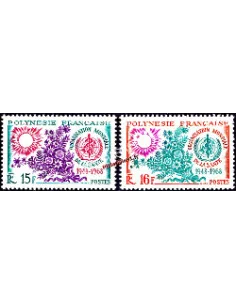 timbres de polynesie OMS N° 60 et 61