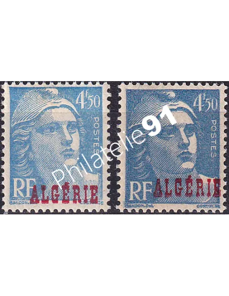 Algérie, Variété sur timbre n° 239, Timbres colonies Francaises