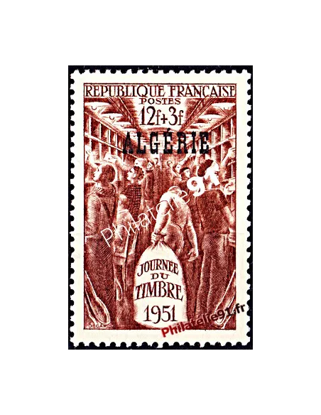 Timbre d'Algérie n° 287 - wagon-poste