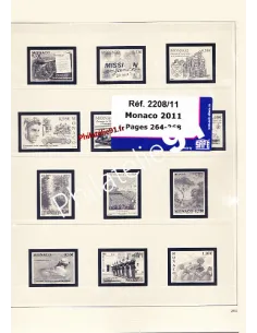 Jeu complémentaire SAFE-DUAL Monaco 2011, matériel philatélique
