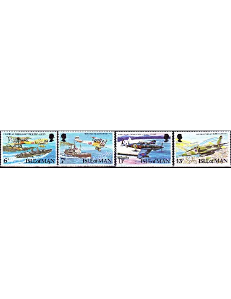 ILE DE MAN - n°  115 à 118 - Royal Air Force
