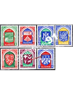 Série complète de timbres d'Algérie n° 337 à 337F - Armoiries de villes
