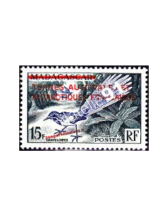 TAAF -  n°   1 - Timbre de Madagascar de 1954