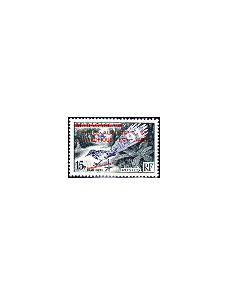 TAAF -  n°   1 - Timbre de Madagascar de 1954