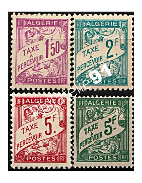 ALGERIE - Timbres-Taxe - n°   29 à 32   ** - Timbres-Taxe - Duval