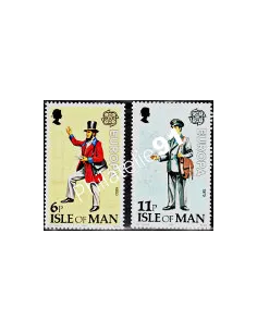 ILE DE MAN - n°  135 à 136 ** - EUROPA 1979 - Histoire de La Poste