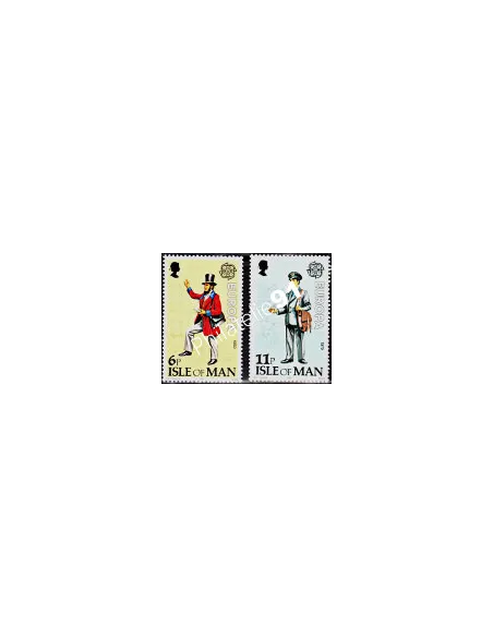 ILE DE MAN - n°  135 à 136 ** - EUROPA 1979 - Histoire de La Poste