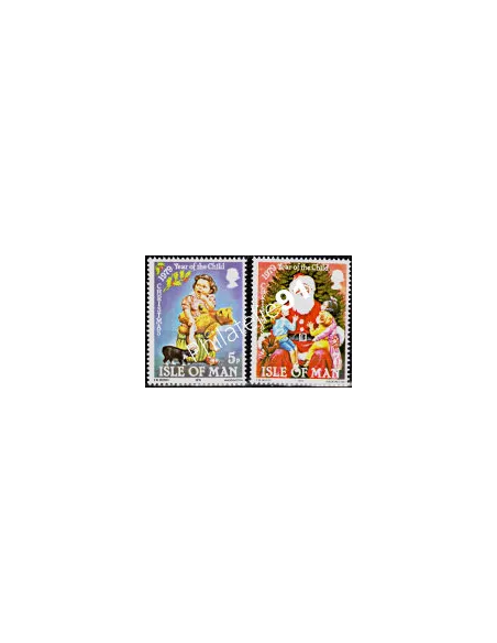 Timbres d'ILE DE MAN n°149 à 150 - NOEL - Collection timbres Europe