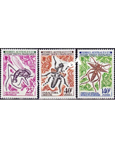 TAAF,n°   40 à 42, Collection timbres DOM TOM