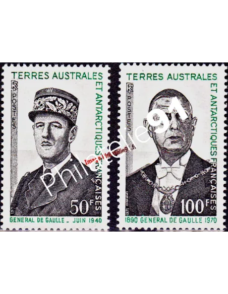 TAAF,n° 46 à 47, Collection timbres DOM TOM