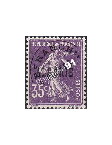 ALGERIE, Préoblitéré n° 7 charnière, Timbres colonies françaises