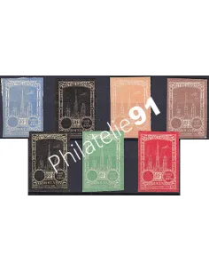 Lot de vignettes meeting aérien, Rouen, collection vignette France