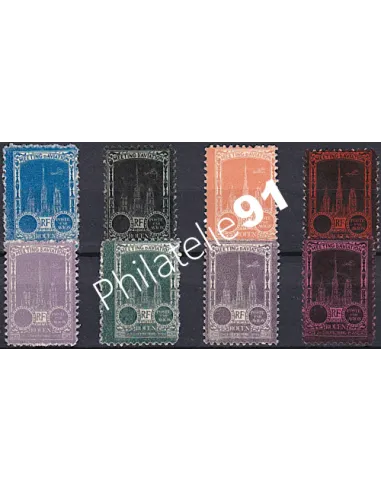 Lot de vignettes meeting aérien, Rouen, collection vignette France