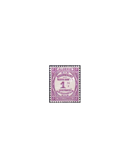 ALGERIE, Timbre-Taxe n° 19 charnière, Timbres colonies françaises