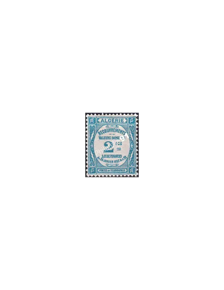 ALGERIE, Timbre-Taxe n° 20 charnière, Timbres colonies françaises