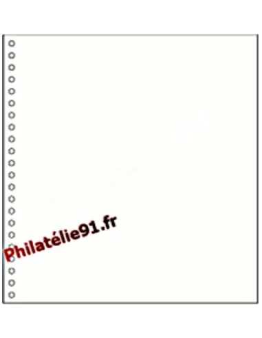 Yvert & Tellier -  10 feuilles SUPRA à personnaliser blanches sans cadre