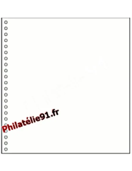 Yvert & Tellier -  10 feuilles SUPRA à personnaliser blanches sans cadre