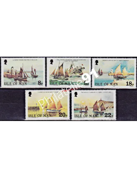 ILE DE MAN - n°  177 à 181 ** - Année des pêcheurs