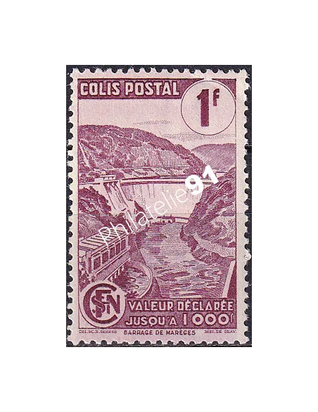 Colis Postaux n° 216A, Collection timbres France