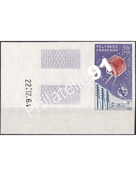 POLYNÉSIE - PA n° 10 ND, Bord de Feuille daté, timbre des Dom-Tom