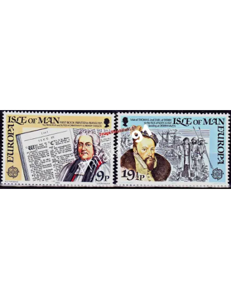 ILE DE MAN,n°  203 à 204, EUROPA 1982, collection timbres Europe