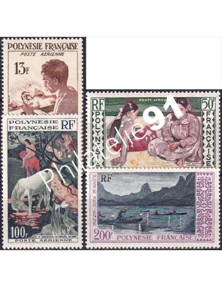POLYNÉSIE, PA n° 1 à 4, collection timbres Dom Tom