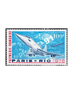 Timbre de POLYNÉSIE P.A. n° 103, Concorde, timbres des Dom-Tom