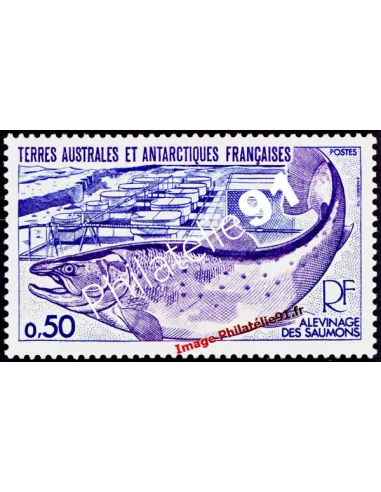 Timbre des TAAF n° 71, Faune, saumons, collection timbres Dom-Tom