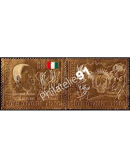 Cote-d'Ivoire - n°  310 et PA n° 48 - 10ème anniversaire de l'indépendance