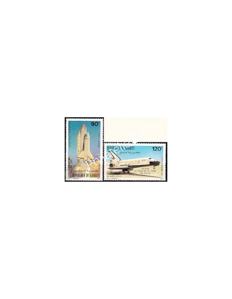 Djibouti - PA n° 155 et 156 - Navette spatiale