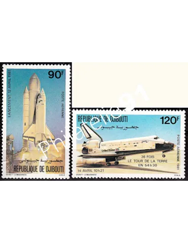Djibouti - PA n° 155 et 156 - Navette spatiale