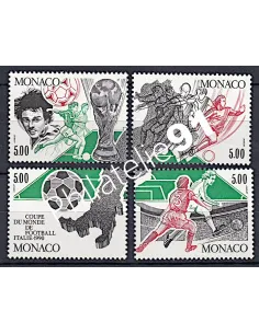 MONACO - issus du BF n° 50** - "Italia 90" - Coupe du monde de football