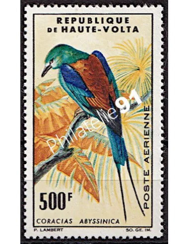 Haute-Volta - PA n°   20 ** - Rollier d'Abyssinie