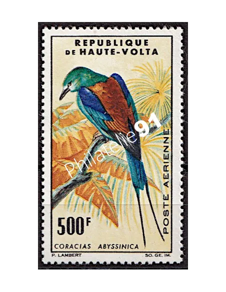Haute-Volta - PA n°   20 ** - Rollier d'Abyssinie